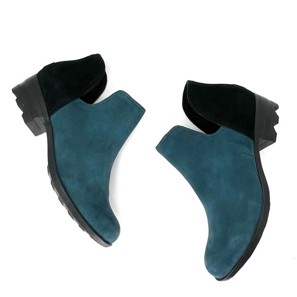 Sorel Lolla II Cut Out Boot Women’s Size 7.5 Dark Sea & Black Suede Booties EUC - Picture 13 of 13